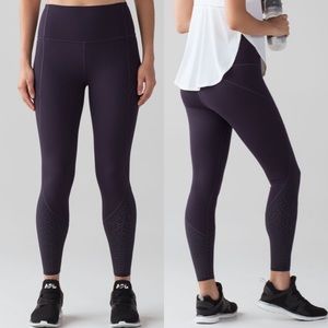 Lululemon Anew Tight Black Grape Size 8
